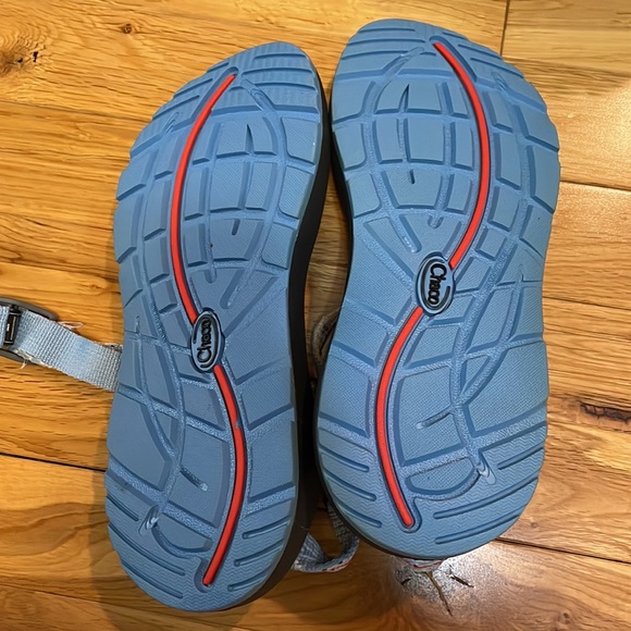 Chaco Shoes Chacos White And Blue Pattern Size 7 Poshmark